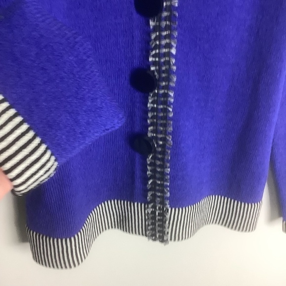 Michael Collection Royal Blue Wool Blazer M Vintage - Picture 4 of 10